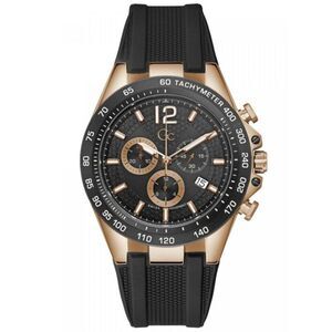 GC Synthetic Sport Watch with Water-Resistant Design and LED Display Men Black